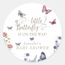 Babydusche Runder Aufkleber