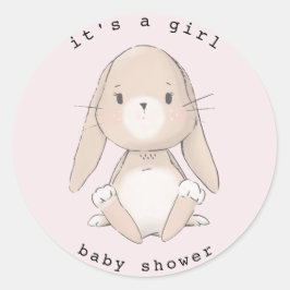 Babydusche Runder Aufkleber