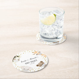 Babydusche Runder Pappuntersetzer