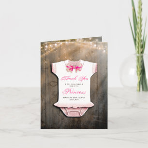 Babydusche Rustikal Danke Little Princess