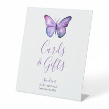 Babydusche Schmetterling Elegante Karten und Gesch