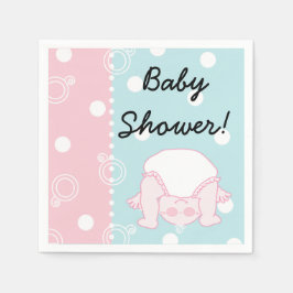 Babydusche Standard Cocktail Napkin BABY Serviette
