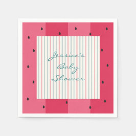 Babydusche Standard Napkins/Wassermelone Schirm Serviette