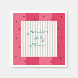 Babydusche Standard Napkins/Wassermelone Schirm Serviette