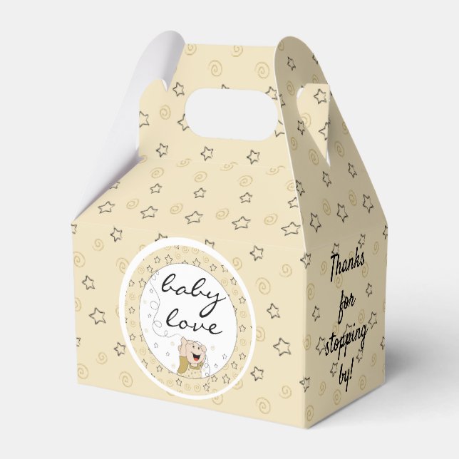 Babydusche Süsse Baby Fevor Box Geschenkschachtel (Rückseite)