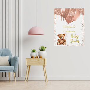 Babydusche Teddy Bärenballon Foliendrucke