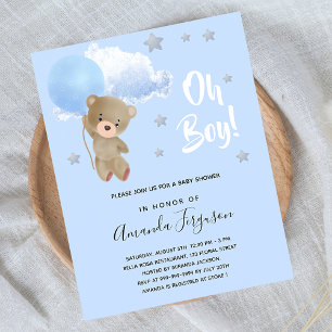 Babydusche Teddy mit Budget Flyer