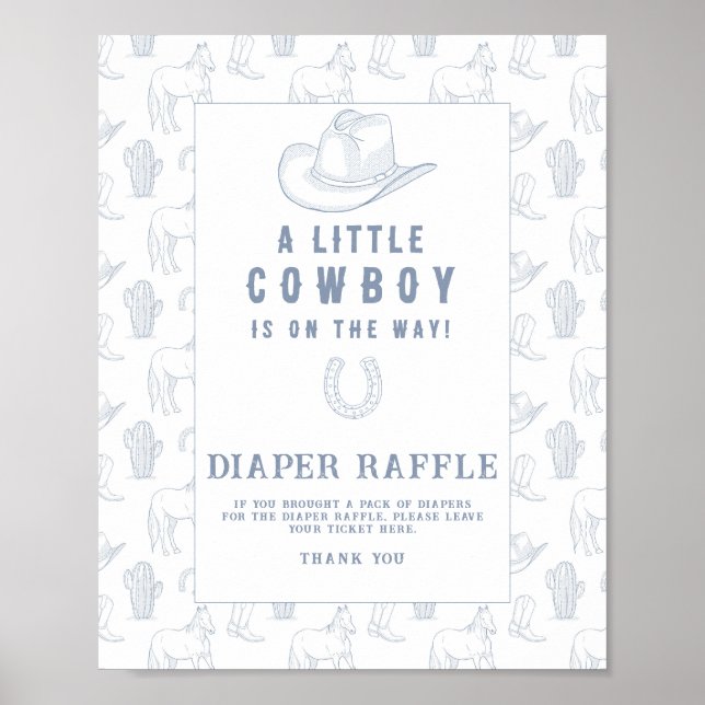 Babydusche Toile Cowboy - Gewinnspiel Poster (Vorne)