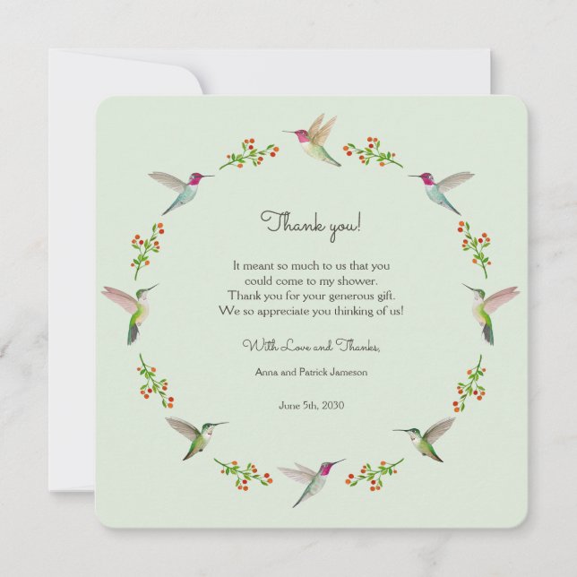 Babydusche Vielen Dank (Vorderseite)