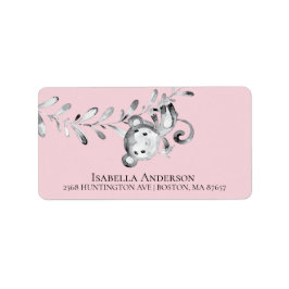 Babydusche von Affen Adressaufkleber