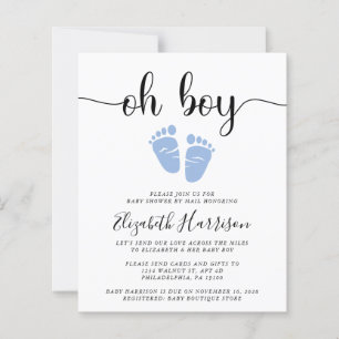 Babydusche von Mail Oh Boy Blue Einladung
