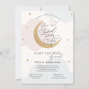 Babydusche von Mail Twinkle Star and Moon Einladung