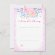 Babydusche Wasserfarbe Bouquet Rose Mama-to-be