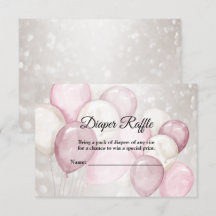 Babydusche Wasserfarbe Rosa Party