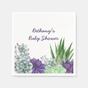 Babydusche Wasserfarben Serviette