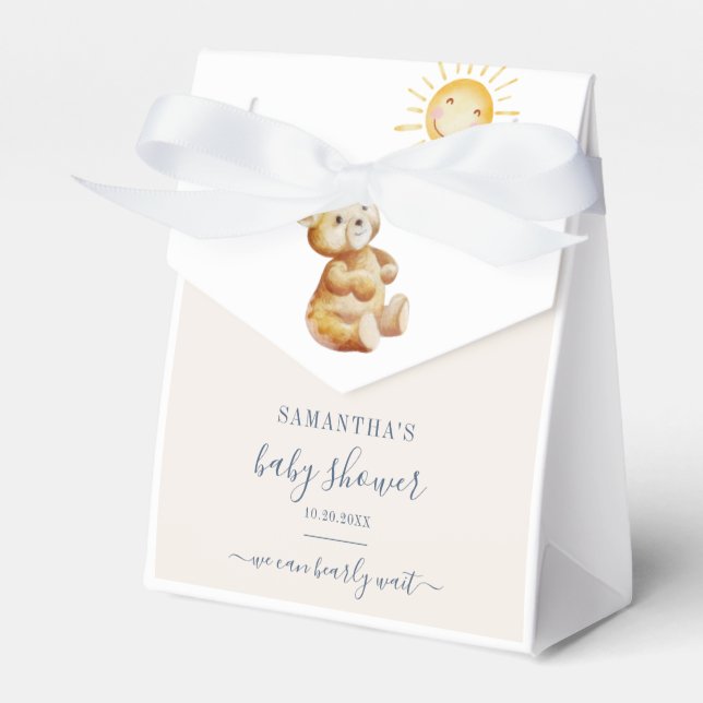 Babydusche Wasserfarbenbeere Sonnenschein Geschenkschachtel (Vorderseite)