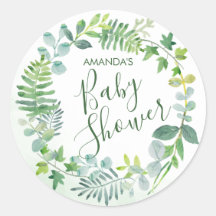 Babydusche Wasserfarbenwelt Wreath