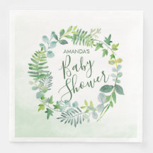 Babydusche Wasserfarbenwelt Wreath