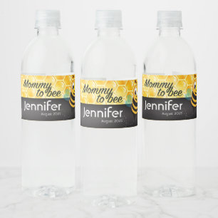 Babydusche Wasserflasche - Etikett