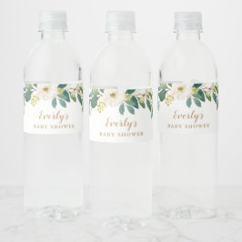 Babydusche Wasserflaschen Etiketten | Grünflächen