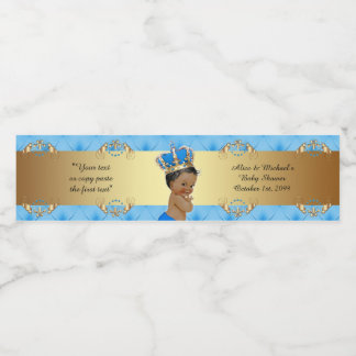 Babydusche Wasserflaschen Labels, Royal Baby Dusch