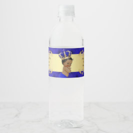 Babydusche Wasserflaschen Labels, Royal Baby Dusch