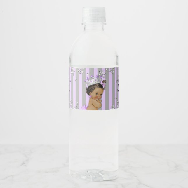 Babydusche Wasserflaschen Labels, Royal Baby Dusch (Vorderseite)