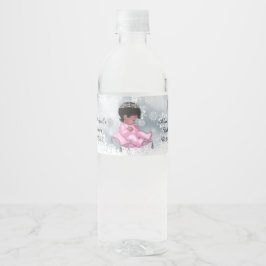 Babydusche Wasserflaschen Labels, Winter Wonderlan
