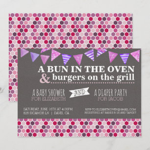 Babydusche/Windeln-Party Einladung