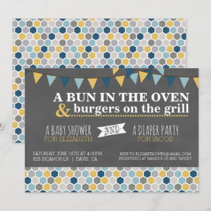 Babydusche/Windeln-Party Einladung