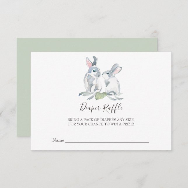 Babydusche, Windeltrockner Einladung (Vorne/Hinten)