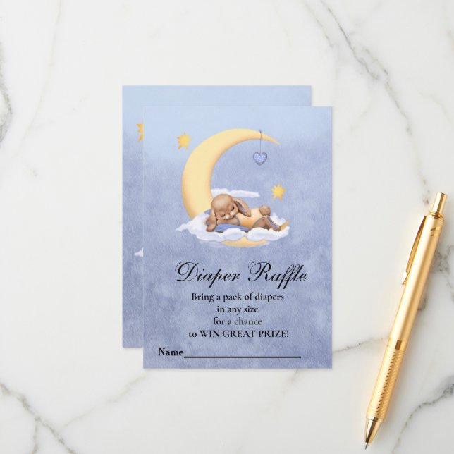 Babydusche Windelwanne Begleitkarte (Vorderseite/Rückseite Beispiel)