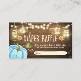 Babydusche Windelwaschkarte Rustikale Pumpkin Begleitkarte