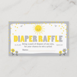 Babydusche Windelwaschkarte Sunshine Neutral Begleitkarte