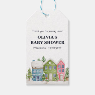 Babydusche Winterschneedorf Geschenkanhänger