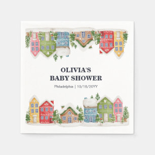 Babydusche Winterschneedorf Serviette