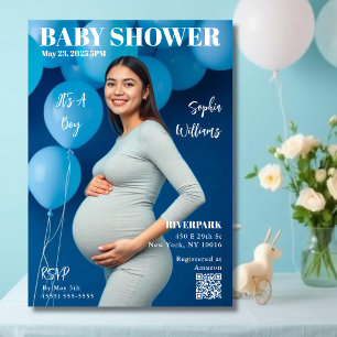 Babydusche-Zeitschrift Cover Einladung