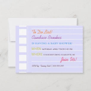 Babydusche  zu tun Blase Einladung