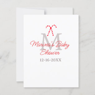 Babydusche Zuckerrohr Weihnachtsfeiermonographie Postkarte