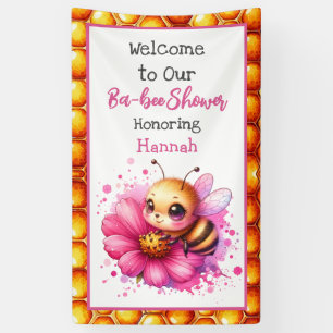 Babydusche zum Thema Honigbiene Banner