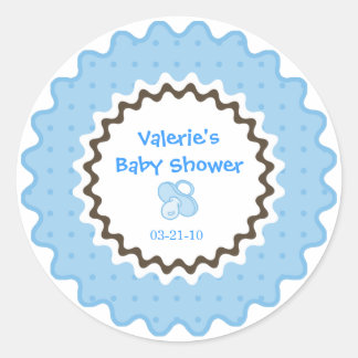 Babyduschenaufkleber/Gastgeschenk Runder Aufkleber