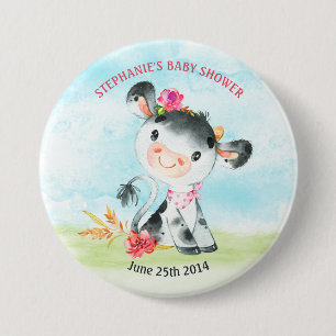 Babyduschfarm für Wasserfarben Button