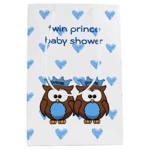 Babyduschgeschenk für zwei Prinzen Mittlere Geschenktüte