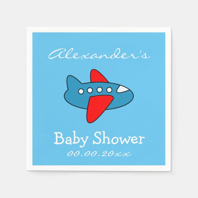 Babyduschkabinen für Jungen Serviette (Vorderseite)