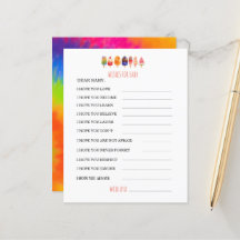 Babyduschkarte aus Eis