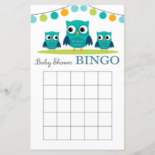 Babyduschkarte, Baby-Duschbingo