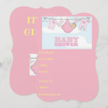 Babyduschkarte - EIN MÄDCHEN