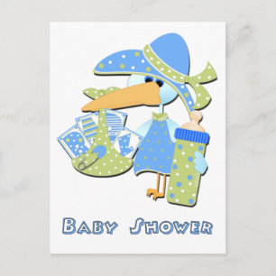 Babyduschkarte Einladungspostkarte