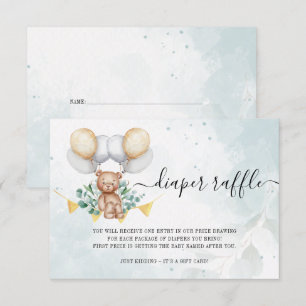 Babyduschkarte für Windeln abwarten Dankeskarte