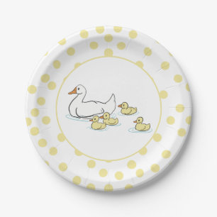 Babyduschmaschine für Mutter Enten und Ducklings Pappteller